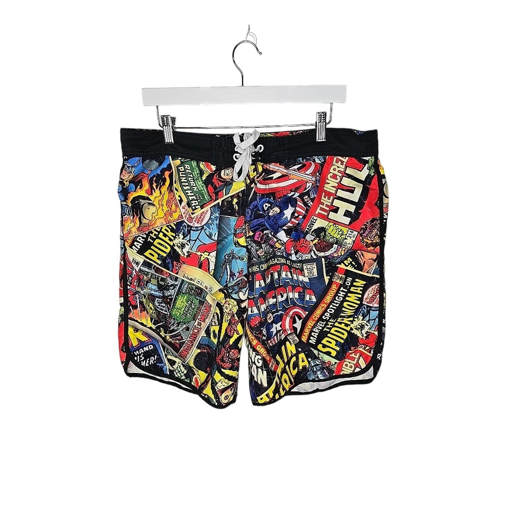 Marvel Comics Swim Board Shorts Men XL Pool Vacation Travel Summer
